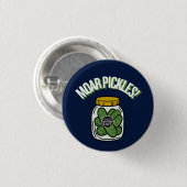 Meer Augurken! Knop Ronde Button 3,2 Cm (Voorkant /achterkant)