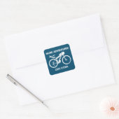 Meer avonturen Minder Lycra Bikepacking Vierkante Sticker (Envelop)