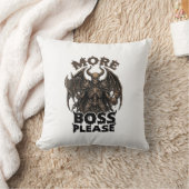 Meer Baas Alsjeblieft Halloween Duivel Skelet Bijl Kussen (Deken)