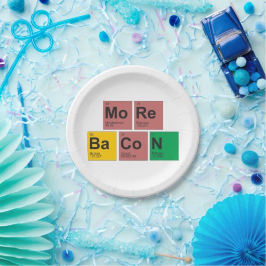 Meer Bacon-Borden Papieren Bordje (Feest)