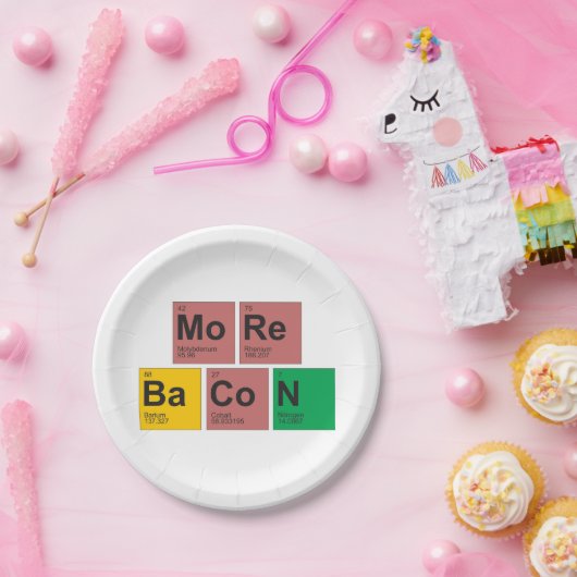 Meer Bacon-Borden Papieren Bordje (Feest)
