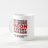Meer Bacon Funny Mug Koffiemok (Voorkant links)