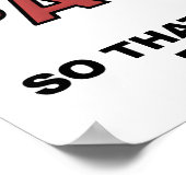 Meer Bacon Funny Poster (Hoek)