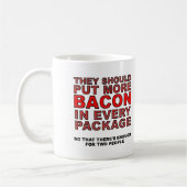 Meer Bacon Grappige Mok (Links)