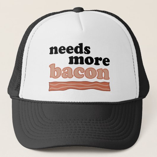 Meer Bacon nodig Trucker Pet (Voorkant)