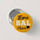 Meer Balboa alsjeblieft, Canarische Ronde Button 3,2 Cm (Voorkant /achterkant)