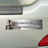 Meer bankiers botsen bumpersticker (Op auto)