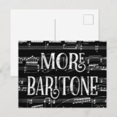 Meer Bariton Krijtbord - Zwart Wit Zanger Briefkaart (Voorkant / Achterkant)