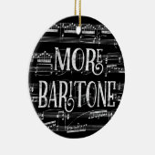 Meer Baritone-alkboard - Black White Singer Keramisch Ornament (Rechts)