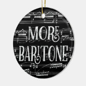 Meer Baritone-alkboard - Black White Singer Keramisch Ornament (Links)