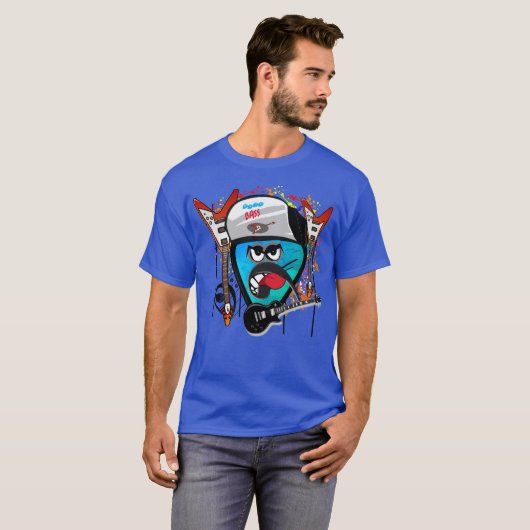 Meer Bass Clef 2.0 Rock T-shirt (Voorkant volledig)