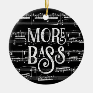 Meer bass-kalkboard - Black White Music Keramisch Ornament
