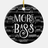 Meer bass-kalkboard - Black White Music Keramisch Ornament (Achterkant)