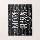 Meer bass-kalkboard - Black White Music Legpuzzel (Verticaal)