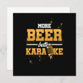 Meer Beer Betere Karaoke Microfoon Zingende Gift Kaart (Voorkant / Achterkant)
