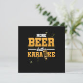 Meer Beer Betere Karaoke Microfoon Zingende Gift Kaart (Staand voorkant)