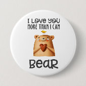 Meer Beer Ronde Button 7,6 Cm (Voorkant)