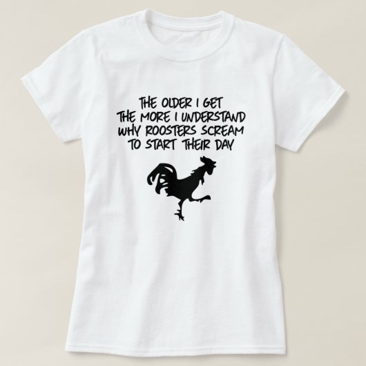MEER BEGRIJP IK WAAROM ROOSTERS SCHERM T-SHIRT (Design voorkant)