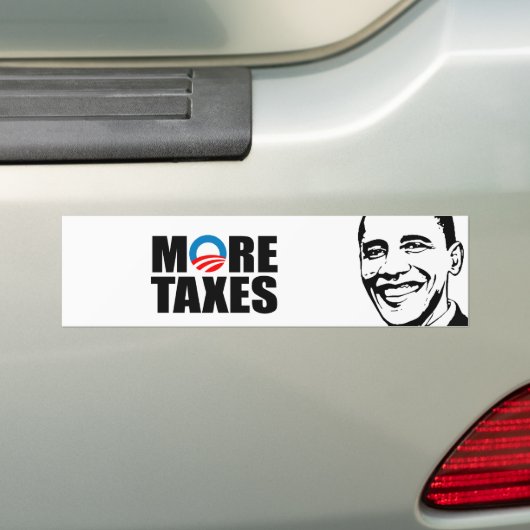 MEER BELASTINGEN BUMPERSTICKER (Op auto)