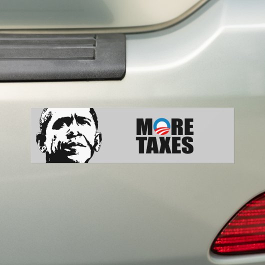 MEER BELASTINGEN BUMPERSTICKER (Op auto)