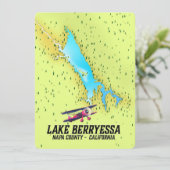 meer berryessa Napa County, Californië (Staand voorkant)