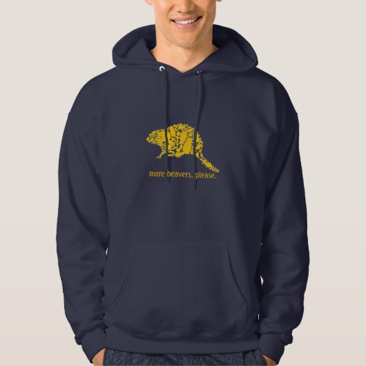 Meer bevers, alsjeblieft hoodie (Voorkant)