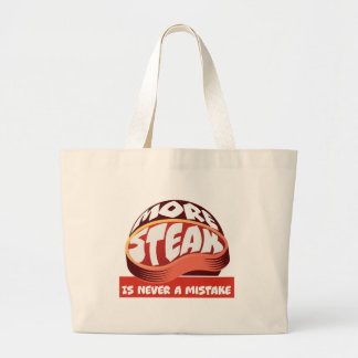 Meer biefstuk is nooit een fout grote tote bag