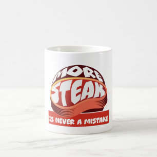 Meer biefstuk is nooit een fout koffiemok