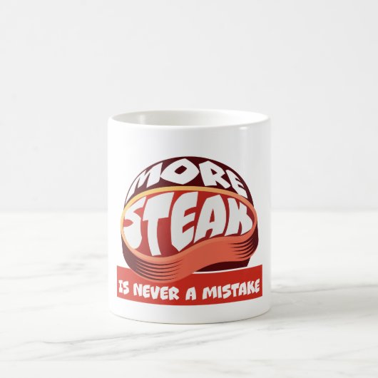 Meer biefstuk is nooit een fout koffiemok (Center)