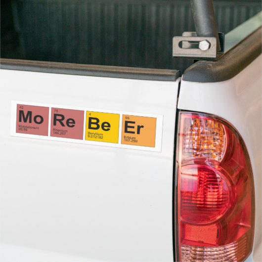 Meer biersticker bumpersticker (Op Truck)