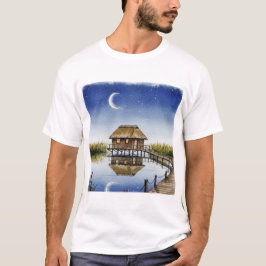 Meer bij nacht t-shirt