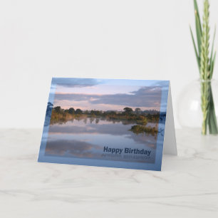 Meer bij zonsopgang Verjaardagskaart Kaart