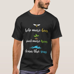 Meer bijenmilieu-T-shirt voor bijenhouders bijv. T-shirt