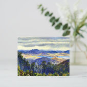 Meer Biwa, Japan, vintage landschapsschilderij, Briefkaart (Staand voorkant)