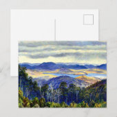 Meer Biwa, Japan, vintage landschapsschilderij, Briefkaart (Voorkant / Achterkant)