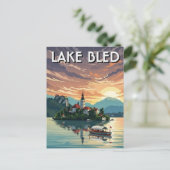 Meer Bled Slovenië Briefkaart (Staand voorkant)