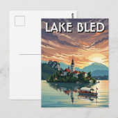 Meer Bled Slovenië Briefkaart (Voorkant / Achterkant)