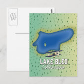 Meer Bled Slovenië Briefkaart (Voorkant / Achterkant)