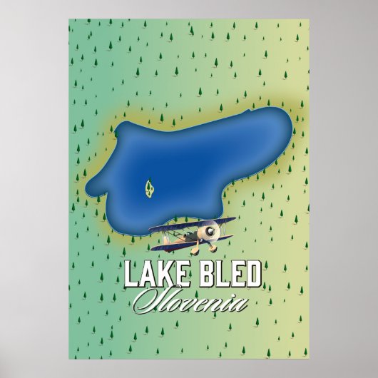 Meer Bled Slovenië Poster (Voorkant)