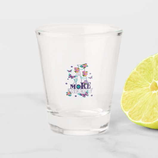 meer bloemen shot glas (Voorkant)