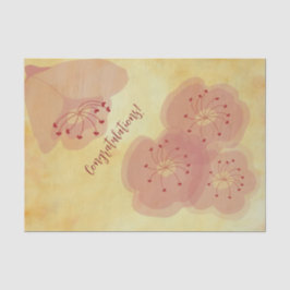 Meer BloemenTissue Paper Tissuepapier