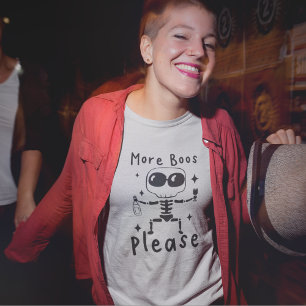 Meer boeken alsjeblieft Grappig Halloween Skelet T-shirt
