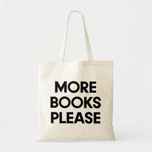 Meer boeken alstublieft Boekenminnaar Tote Bag (Voorkant)