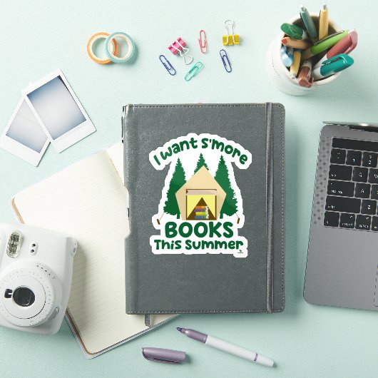 Meer boeken deze zomer Leuke lees slogan Sticker (iPad Cover)