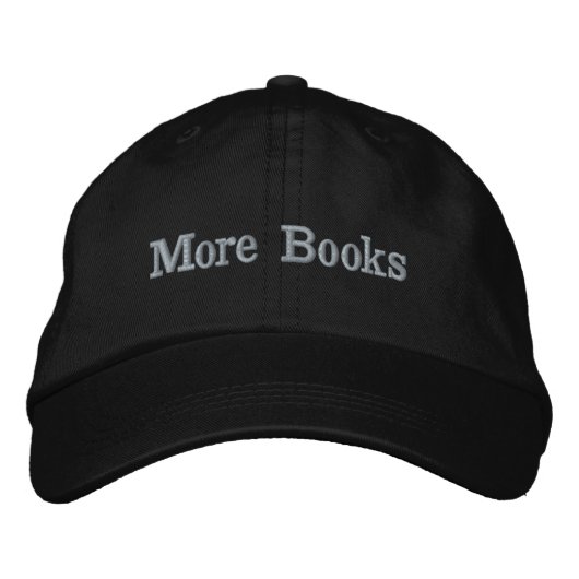 Meer Boeken Geborduurde Hoed Pet (Voorkant)