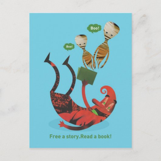 Meer boeken lezen briefkaart (Voorkant)