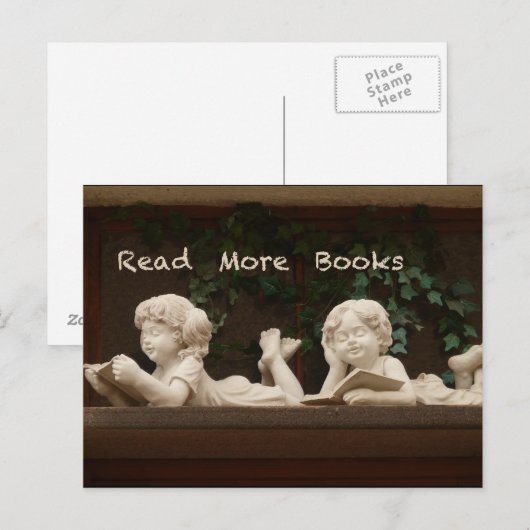 Meer boeken lezen briefkaart (Voorkant / Achterkant)
