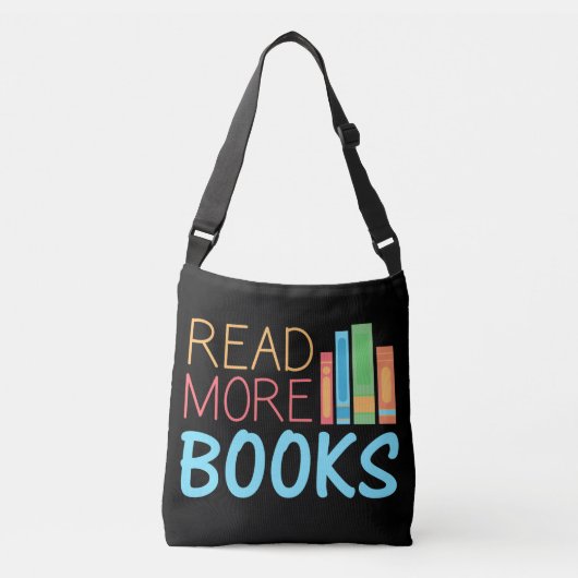 Meer boeken lezen crossbody tas (Voorkant)