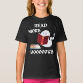 Meer boeken lezen Fun Halloween T-Shirt (Voorkant)