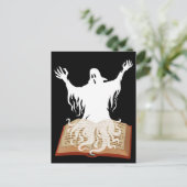 Meer boeken lezen Ghost Book Halloween Briefkaart (Staand voorkant)